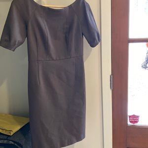 Banana Republic brown sheath short sleeve crew neck dress